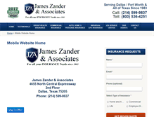 Tablet Screenshot of jzainsurance.com